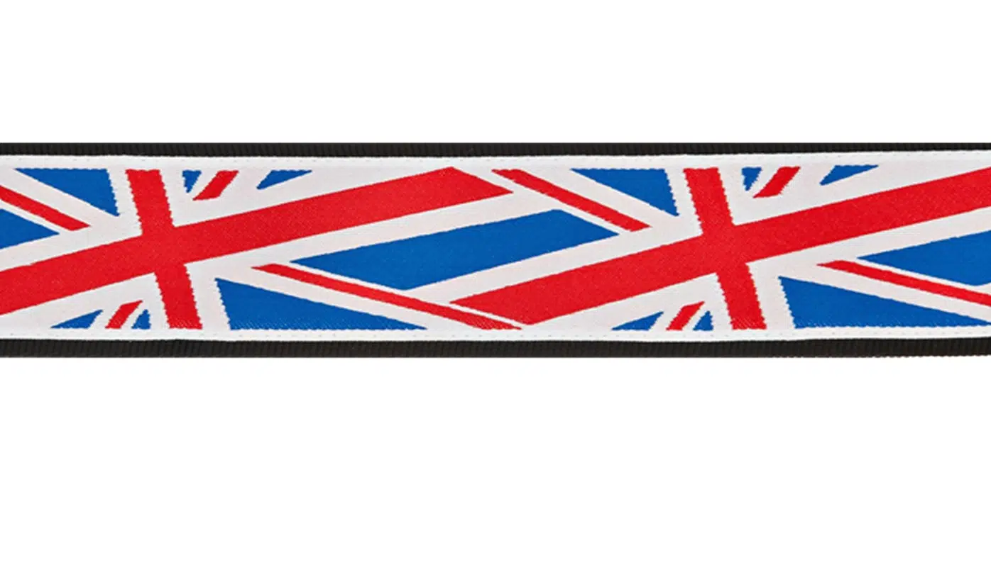 Planet Waves 50A11 Gitar Askısı Union Jack (5 cm) | İngiliz Bayrağı - Canlı Renkler - Rahat