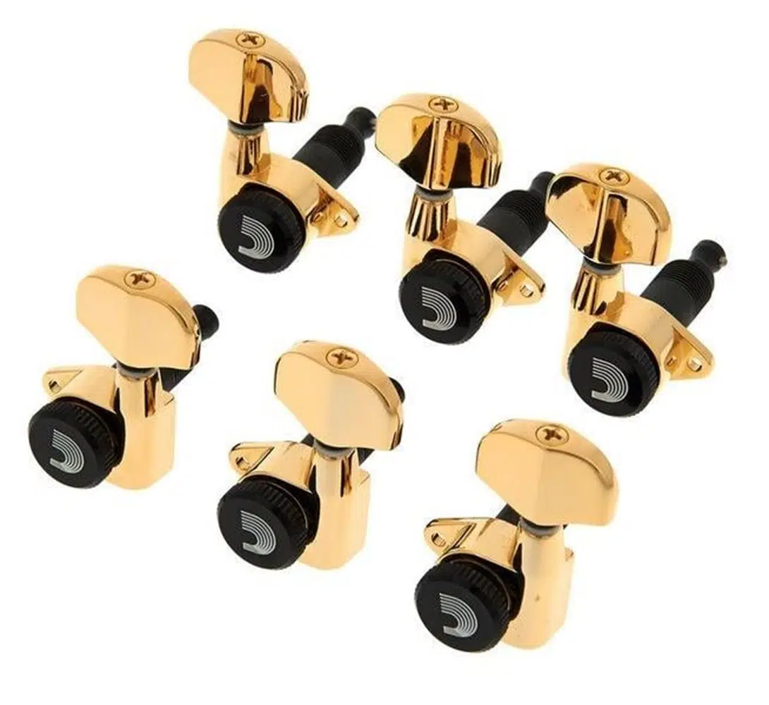 Planet Waves PWAT333L Elektro Gitar Kulağı, 3+3, Gold | Güvenli - Dayanıklı - Şık