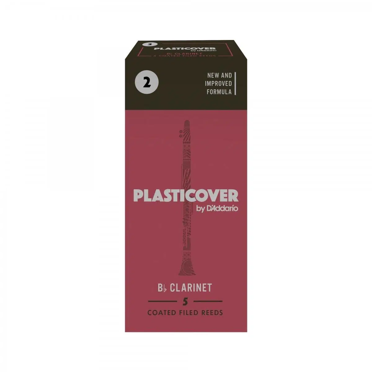 Rico RRP05BCL200 Plasticover Bb Klarnet Kamışı No: 2.0 (Profesyonel/Eğitim) - 5'li Paket | Plastik Kaplama, Neme Dayanıklı ve Parlak Ton Karakteri