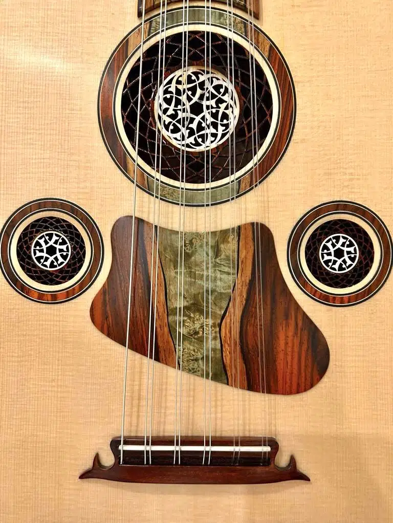 Yıldırım Palabıyık 4232218191 Premium Cocobolo Profesyonel Konser Ud Seti | Sert Çanta,Mızrap 5 Adet, Ekstra Tel, 
