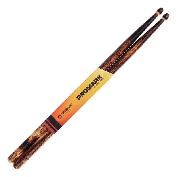Promark R5BFG Rebound 5B FireGrain Baget - Isıl İşlem Görmüş (Profesyonel) | Ağır Vuruşlar İçin Optimize Edilmiş Sertlik, Isıl İşlemle Artırılmış Ömür ve Dengeli Geri Sekme