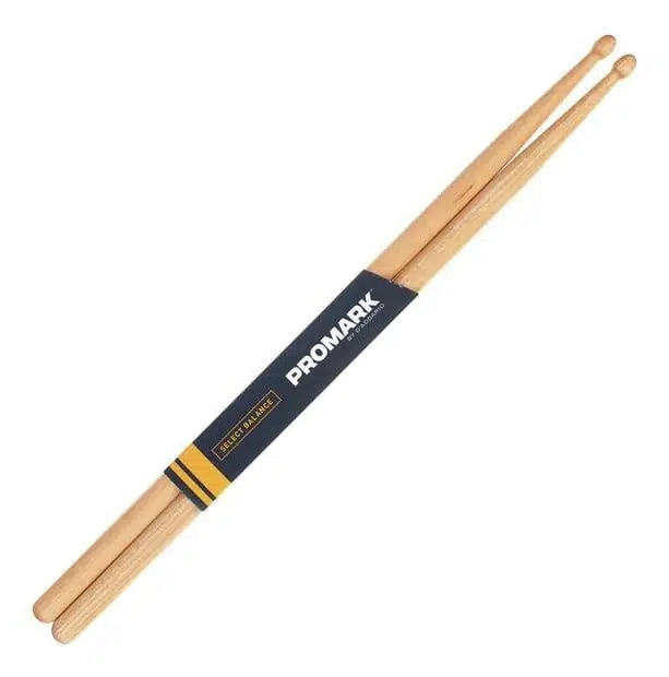 Promark RBH565LAW Rebound 5A Long Hickory Baget (Profesyonel) | Uzatılmış Boy (Extra 1/2 İnç), Rebound Balance ile Geri Sekme Odaklı Ağırlık Merkezi ve Ahşap Uç