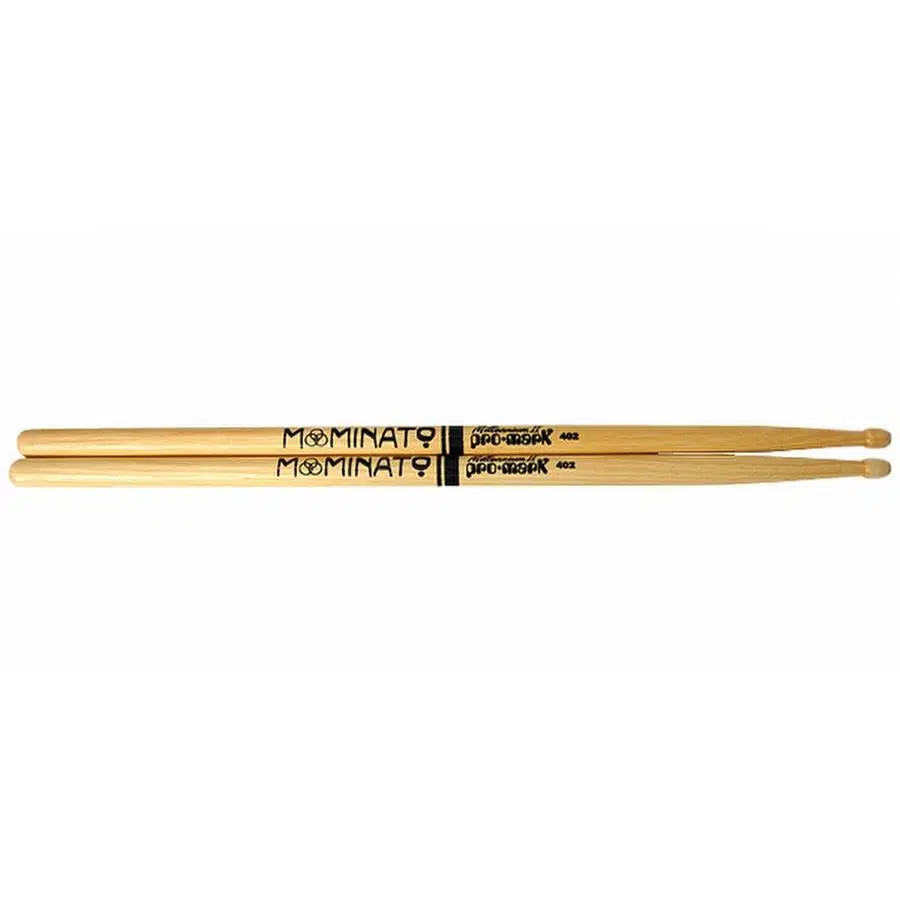Promark TX402W 402 Hickory Wood Tip Baget | Amerikan Hickory Ağacı - Kısa ve Kalın - Ahşap Uç