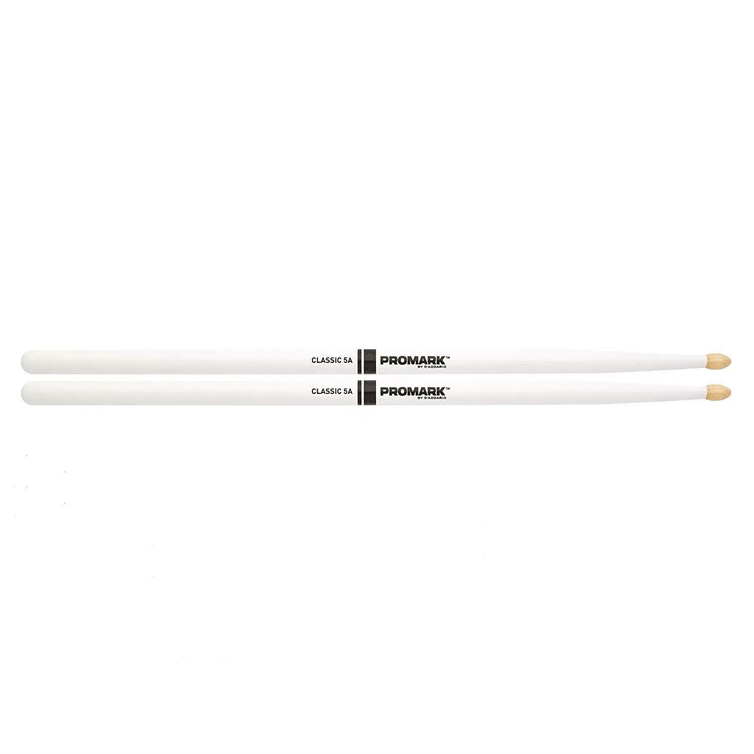 Promark TX5AW-WHITE 5A American Hickory Baget - Beyaz (Profesyonel) | Kar Beyazı Kaplama, Dengeli Ağırlık Dağılımı, Hickory Malzeme ve Tüm Müzik Türlerine Uygun 5A Yapısı