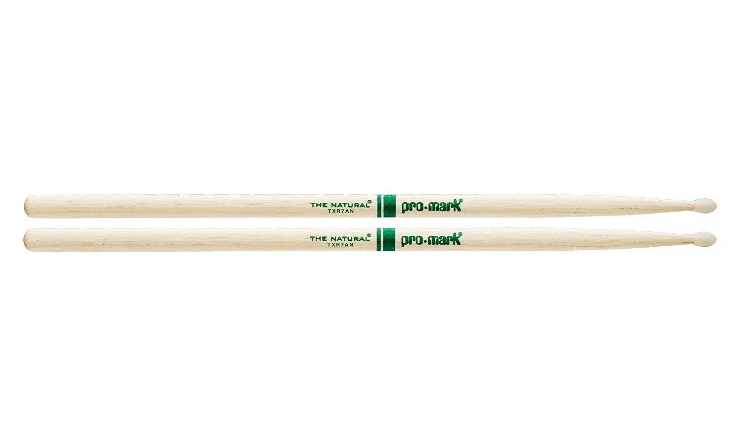 Promark TXR7AN The Natural 7A Nylon Tip Baget (Cilasız) | Amerikan Hickory Ağacı - Doğal His - Naylon Uç
