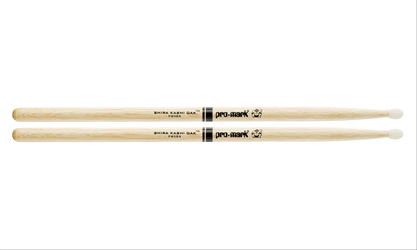 Promark PW5BN 5B Oak Nylon Tip Baget | Japon Meşesi (Oak) - Ağır Rock - Naylon Uç