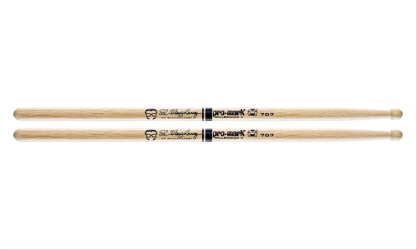 Promark PW707W Ed Shaughnessy İmza Bageti 707 Oak | Japon Meşesi (Oak) - Büyük Yuvarlak Uç - Ahşap Uç