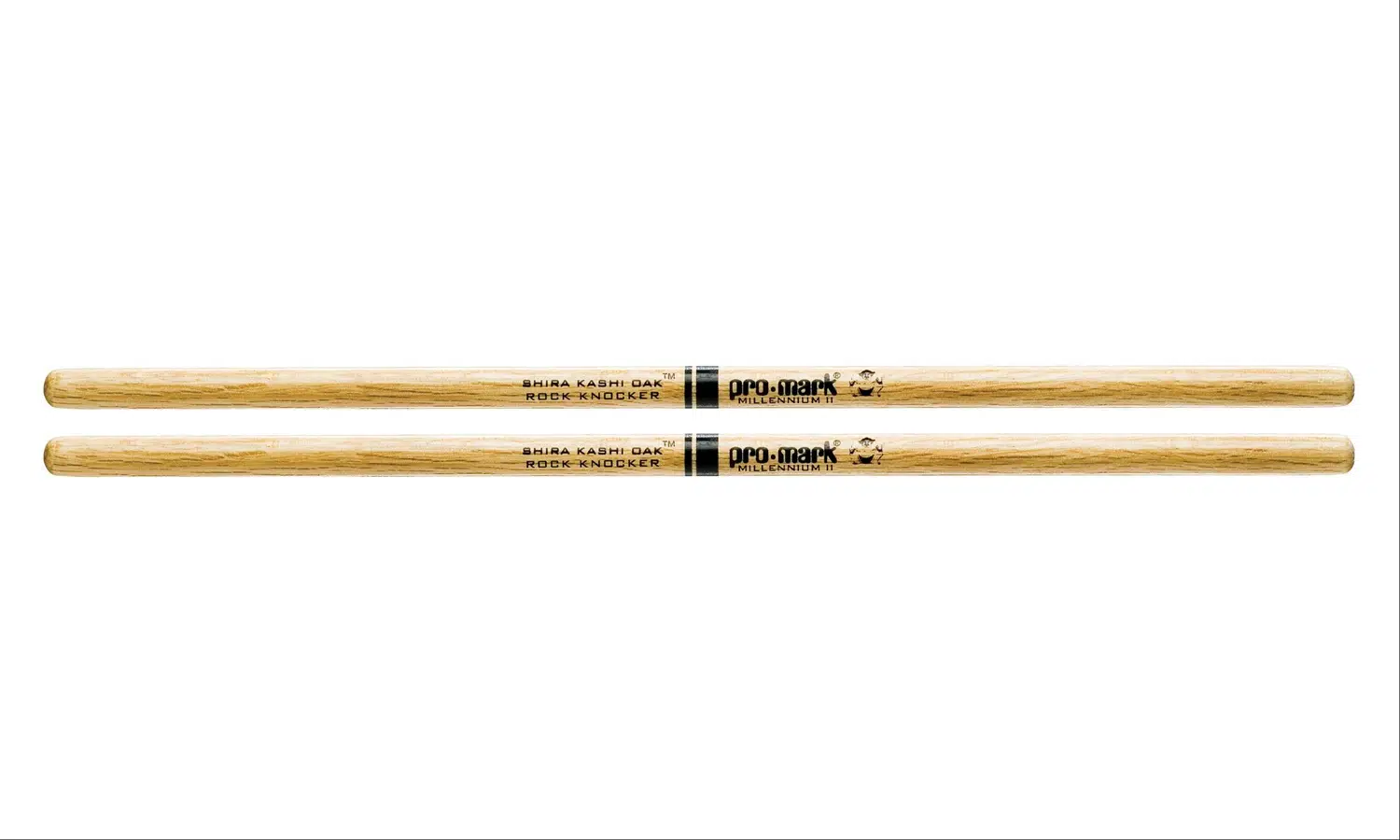 Promark PWRKW Rock Knocker Shira Kashi Oak Baget (Profesyonel) | Japon Meşesi (Oak) Malzeme, Uçsuz (Un-tapered) Tasarım ile Maksimum Güç, Dayanıklılık ve Ağır Vuruş Kapasitesi