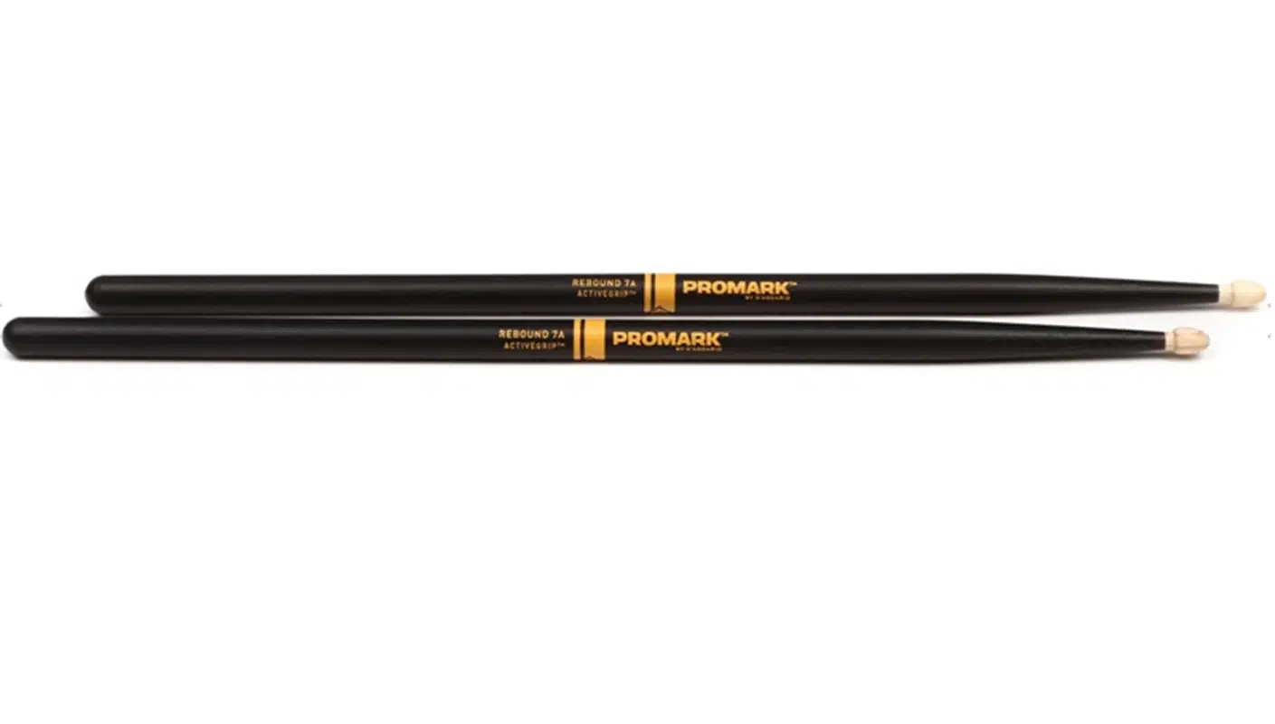 Promark R7AAG Rebound 7A ActiveGrip Acorn Baget | Isıya Duyarlı Grip - Siyah Kaplama - Palamut Uç