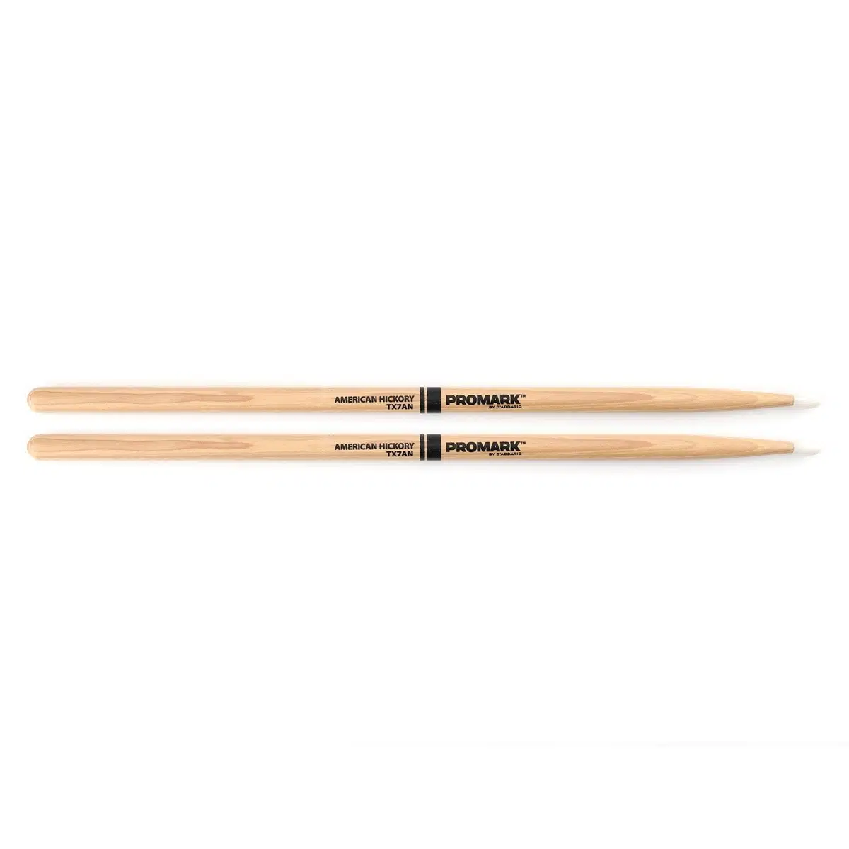 Promark TX7AN 7A Hickory Nylon Tip Baget | Amerikan Hickory Ağacı - Parlak Zil Sesi - Naylon Uç