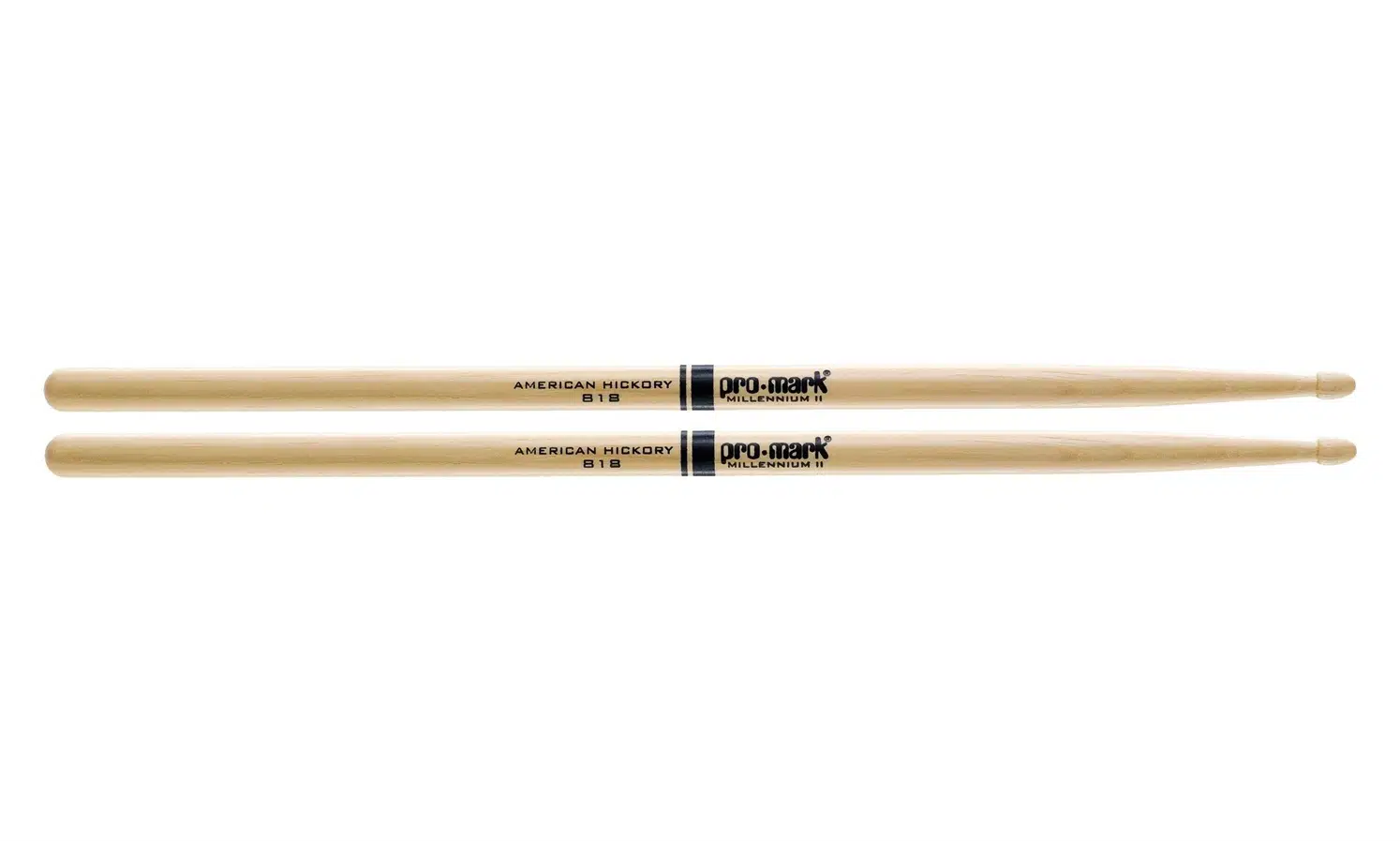Promark TX818W 818 Hickory Wood Tip Baget | Amerikan Hickory Ağacı - Ahşap Uç - Mükemmel Denge