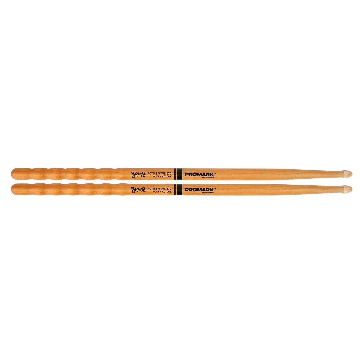 Promark TXGKAWW Glenn Kotche Active Wave 570 Baget | Özel Dalgalı Sap - Ergonomik - Amerikan Hickory Ağacı