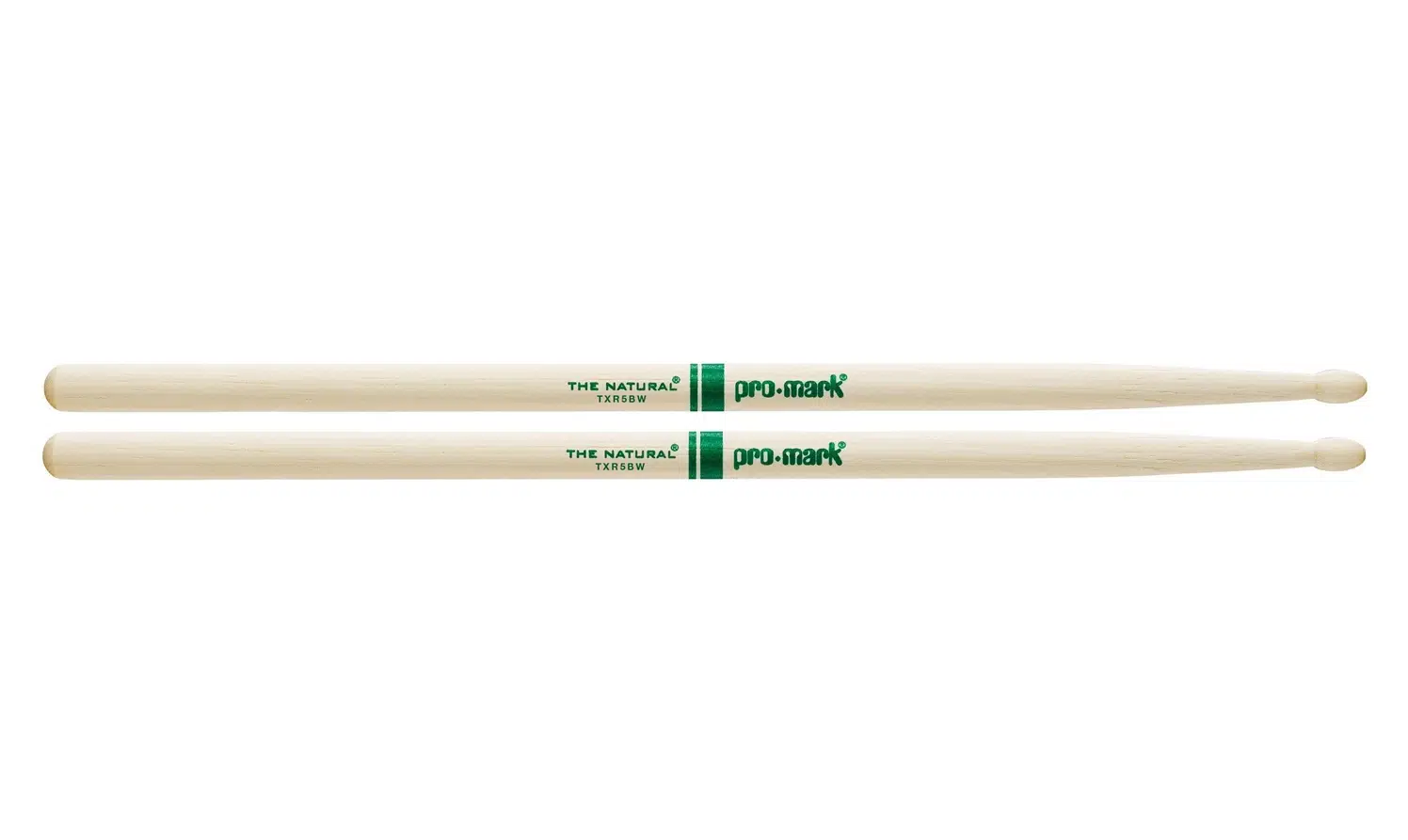 Promark TXR5BW The Natural 5B Wood Tip Baget (Cilasız) | Amerikan Hickory Ağacı - Doğal His - Ahşap Uç