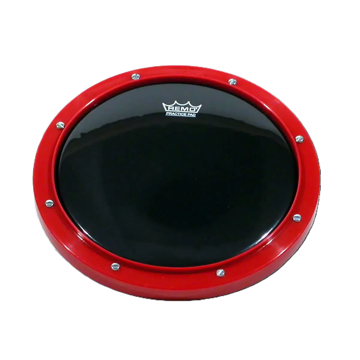 REMO RT-0010-58 Practice Pad Ambassador Ebony (10" Kırmızı) | Sert Yüzeyli Büyük Boy Ped