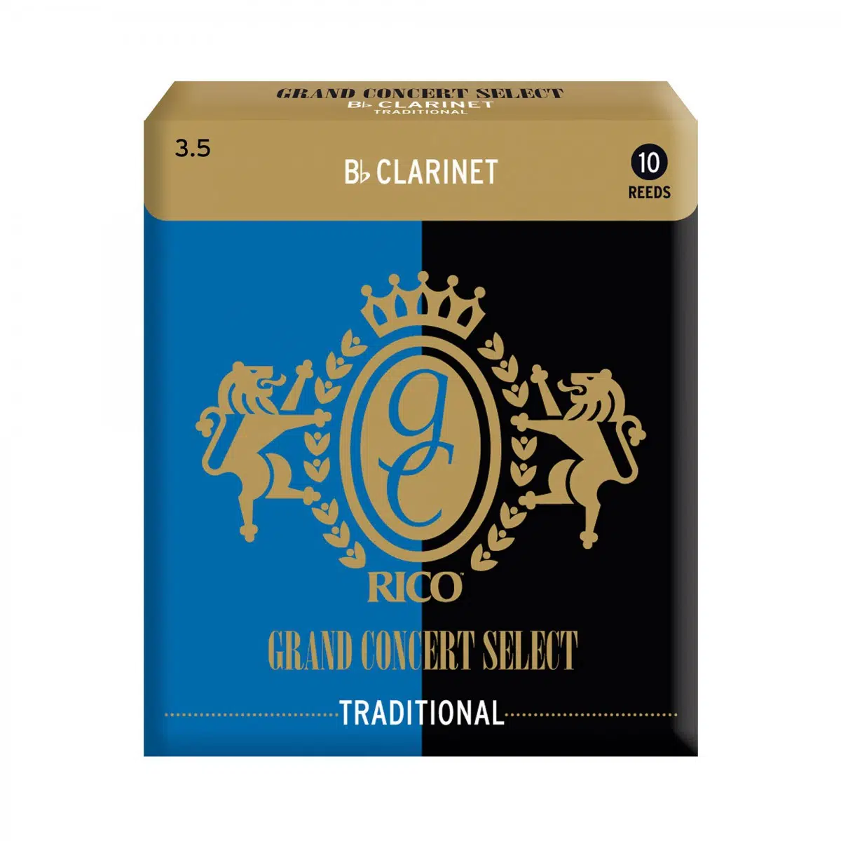 D'Addario RGC10BCL350 Grand Concert Bb Klarnet Kamışı No: 3.5 (Profesyonel) - 10'lu Paket | Senfonik Performans İçin İdeal, Kararlı Ton ve Güçlü Projeksiyon