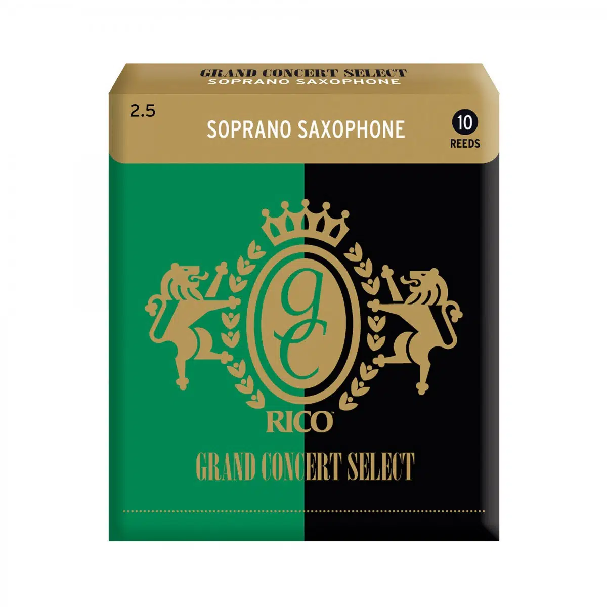 D'Addario RGC10SSX250 Grand Concert Soprano Saksafon Kamışı No: 2.5 (Profesyonel) - 10'lu Paket | Klasik Müzik İçin Sıcak Ton ve Üstün Kontrol