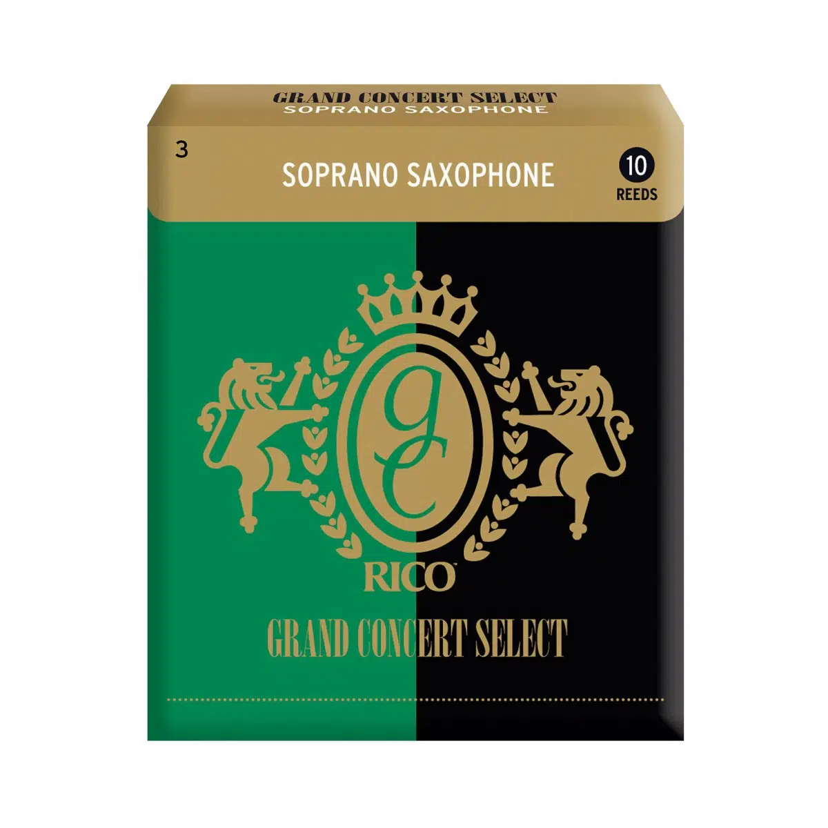 D'Addario RGC10SSX300 Grand Concert Soprano Saksafon Kamışı No: 3.0 (Profesyonel) - 10'lu Paket | Dengeli, Odaklanmış Ses ve Senfonik Karakter