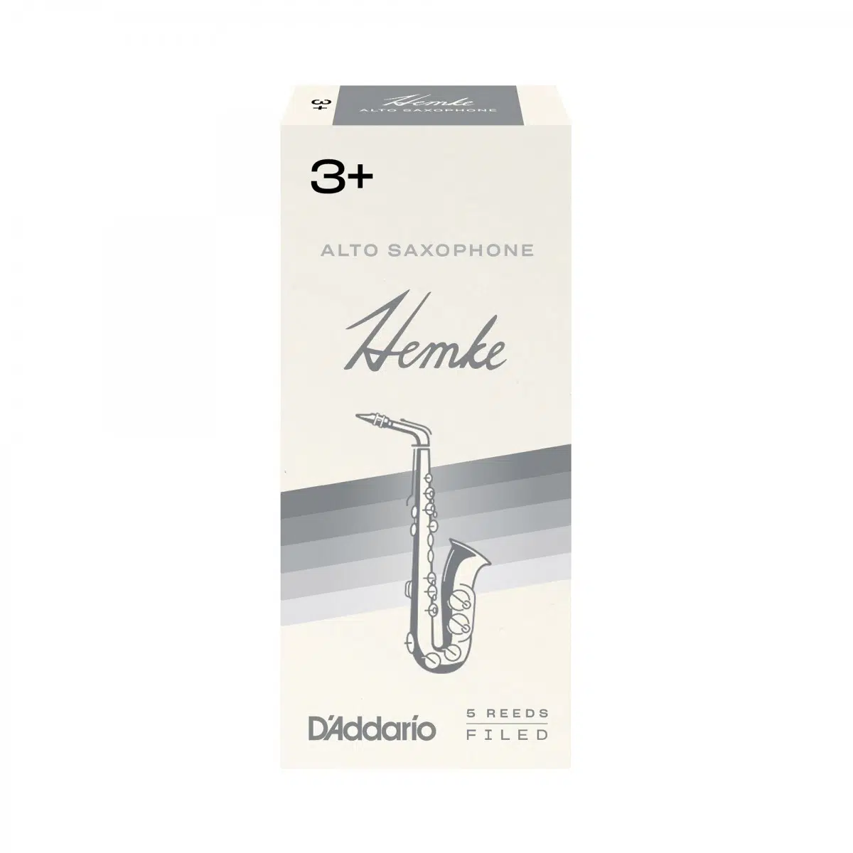 D'Addario RHKP5ASX305 Rico Hemke Alto Saksafon Kamışı No: 3.0+ (Profesyonel) - 5'li Paket | Kısa Vamp, Sıcak Alt Tonlar ve Zengin Rezonans