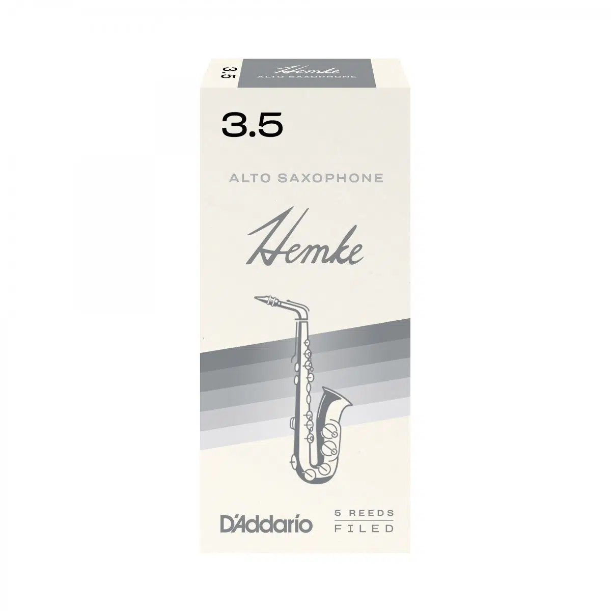 D'Addario RHKP5ASX350 Hemke Alto Saksafon Kamışı No: 3.5 (Profesyonel) - 5'li Paket | İleri Seviye Profesyonel Kontrol ve Güçlü Projeksiyon