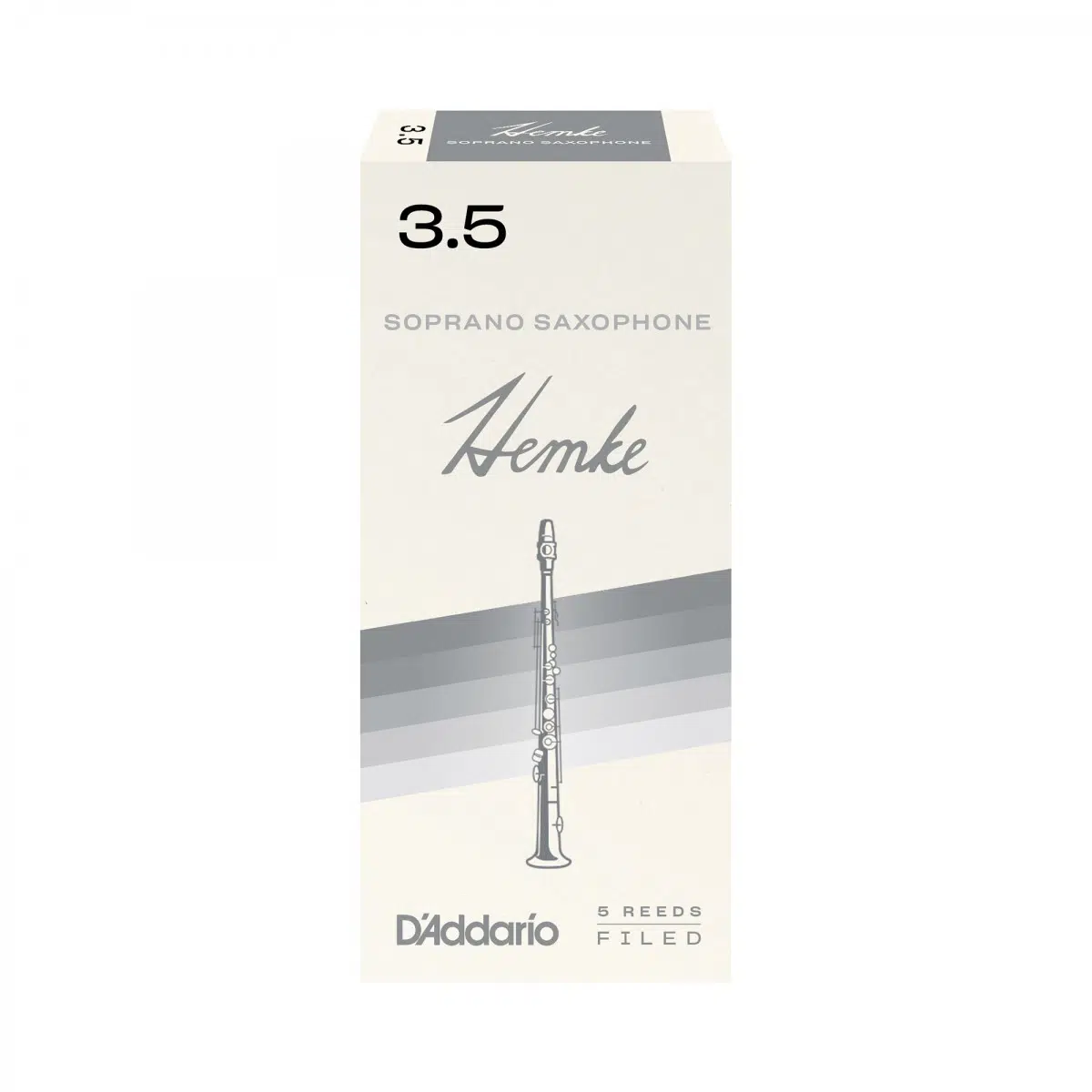 D'Addario RHKP5SSX350 Frederick Hemke Soprano Saksafon Kamışı No: 3.5 (Profesyonel) - 5'li Paket | Virtüözler İçin Sert Kamış ve Güçlü Projeksiyon