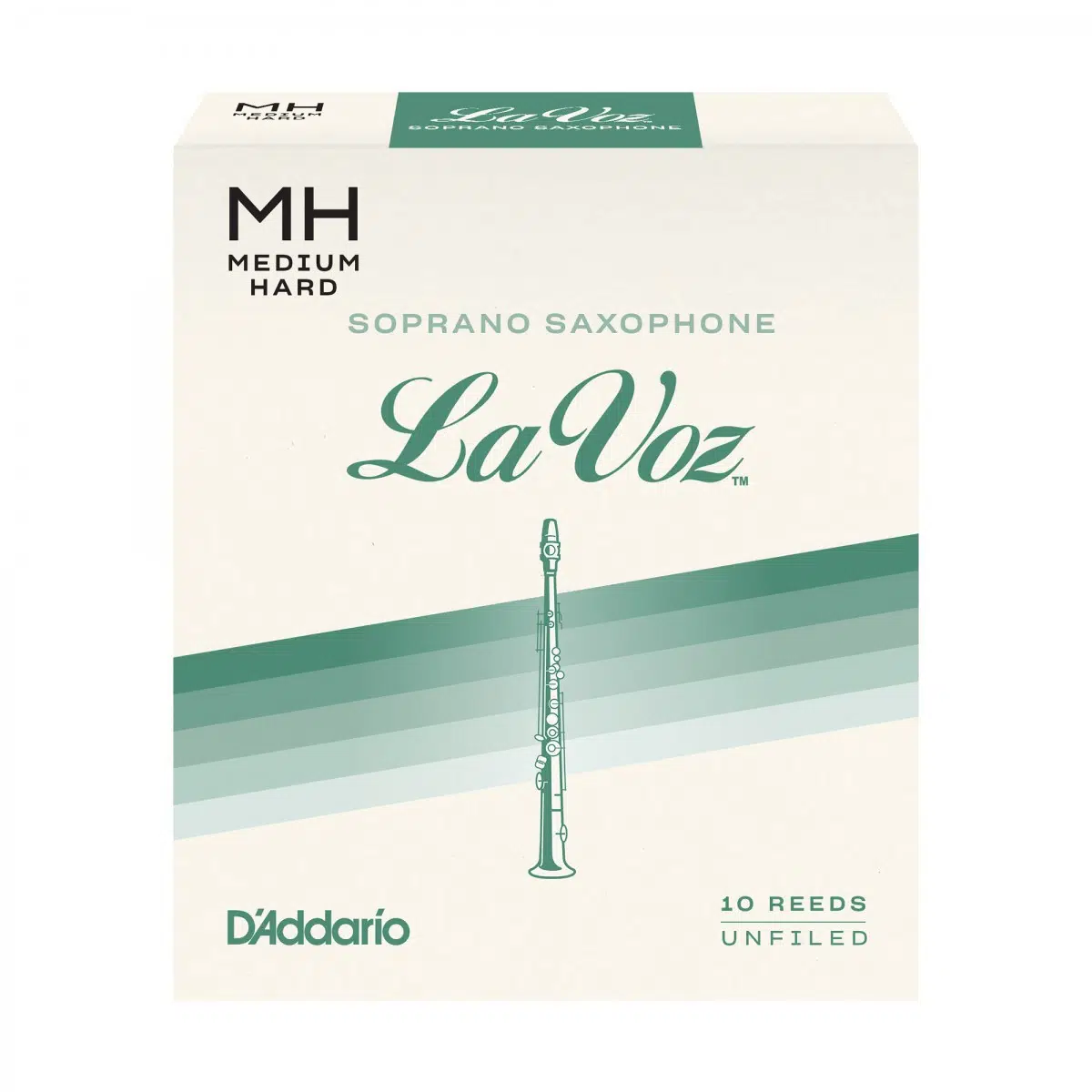 D'Addario RIC10MH La Voz Soprano Saksafon Kamışı Medium Hard Sertlik (Profesyonel/Caz) - 10'lu Paket | Orta Sert, Esnek Yapı ve Güçlü Projeksiyon