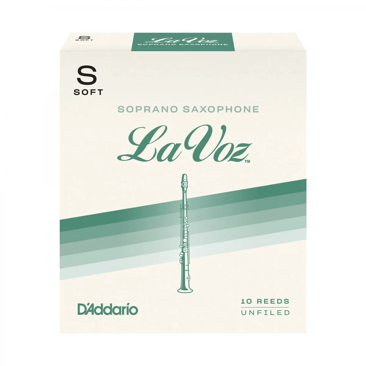 D'Addario RIC10SF La Voz Soprano Saksafon Kamışı Soft Sertlik (Başlangıç) - 10'lu Paket | En Yumuşak Başlangıç Seviyesi ve Hızlı Cevap
