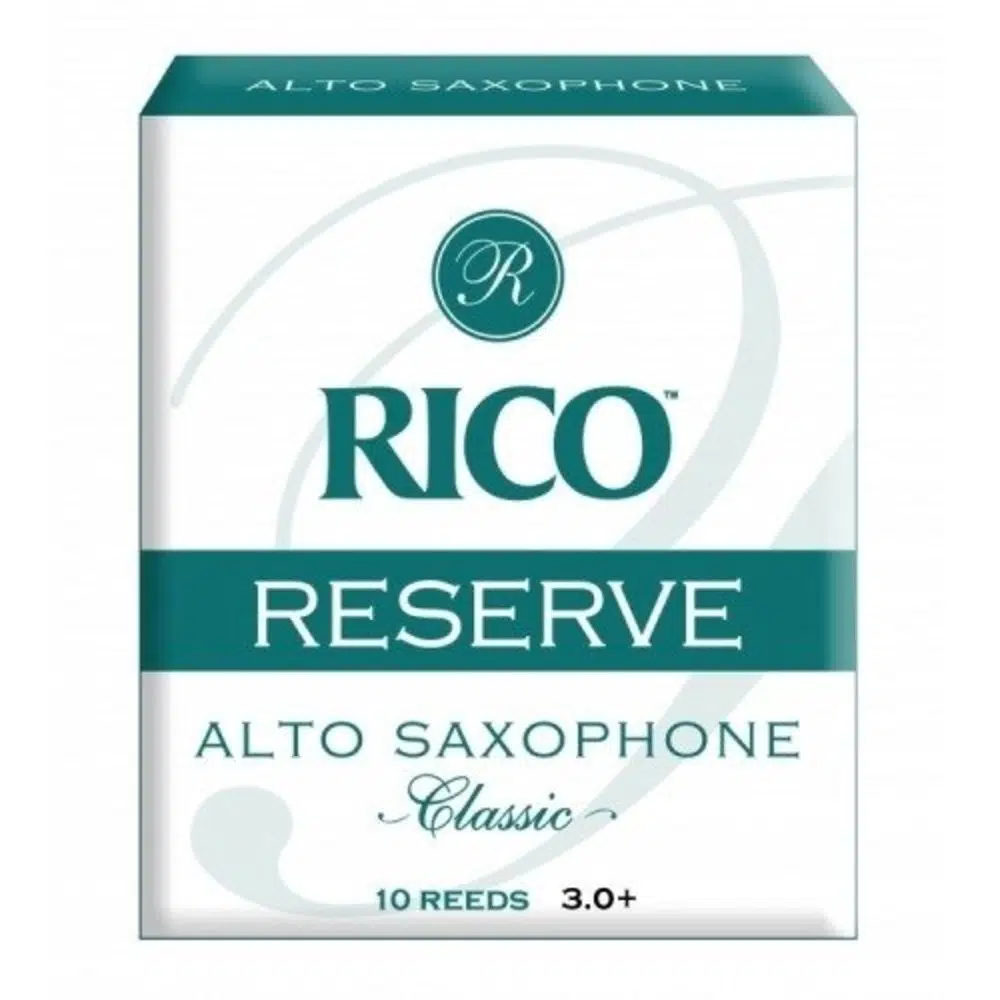 D'Addario RJR10305 Rico Reserve Alto Saksafon Kamışı No: 3.0+ (Profesyonel) - 10'lu Paket | Ara Sertlik ve Hassas Kontrol Kabiliyeti