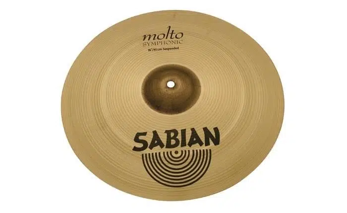 Sabian 21689B AA Molto Suspended Zil (16 İnç) | Orkestra Kullanımı - Uzun Şişme - Zengin Harmonik