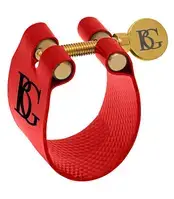 Saksofon Ligatür&kapak BG LFT9 Flex kırmızı - plastik Tenor