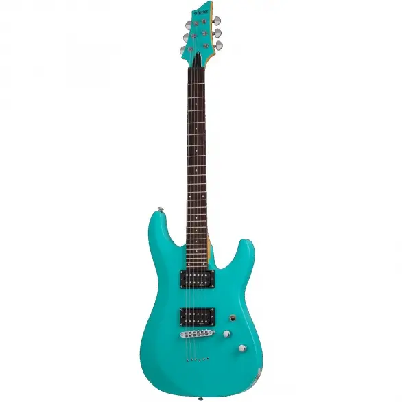 Schecter C-6 Deluxe Elektro Gitar (Satin Aqua)