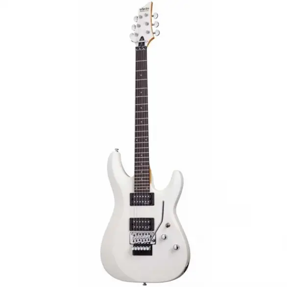 Schecter C-6 FR Deluxe Elektro Gitar (Satin White)