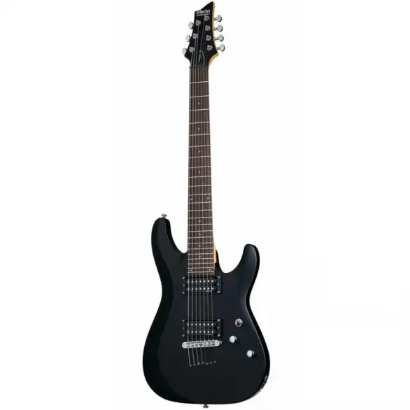 Schecter C-7 Deluxe Elektro Gitar (Satin Black)