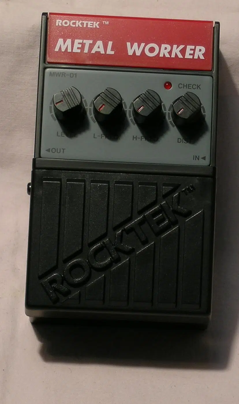 Maxtone MWR01 Metal Worker Distortion Efekt Pedalı (Başlangıç/Orta Seviye) | Agresif Metal Tonları İçin Yüksek Gain Kapasitesi, Dayanıklı Metal Gövde, Hassas EQ Kontrolü ve Sert Karakterli Distorsiyon