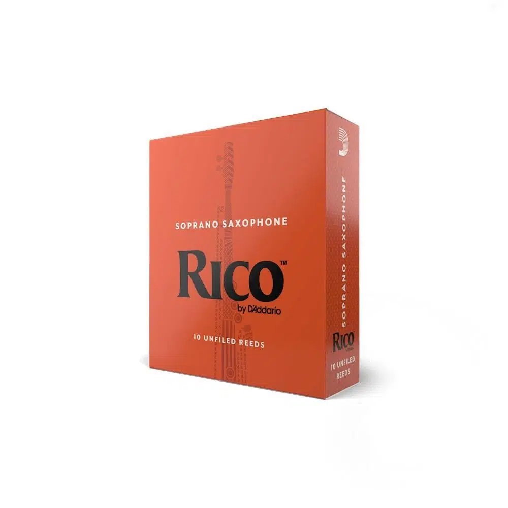 Rico RIA1030 Orange Box Soprano Saksafon Kamışı No: 3.0 (Orta Seviye/Eğitim) - 10'lu Paket | Standart Kesim, Kolay Çalım ve Ekonomik Tercih