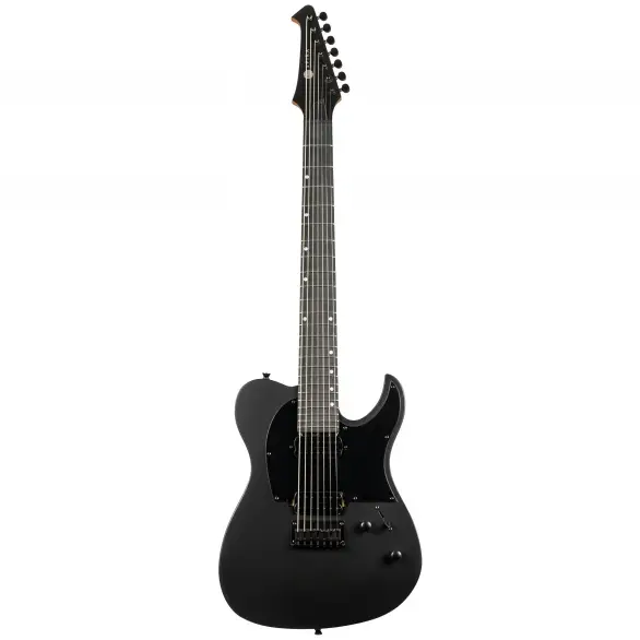 Spira T-407 MBK 7 Telli Elektro Gitar (Mat Siyah)