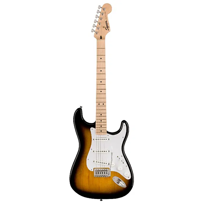 Squier 0373152503 Sonic Stratocaster Elektro Gitar (2-Color Sunburst) | Akçaağaç Klavye Klasik Sunburst ve Seramik Manyetikler