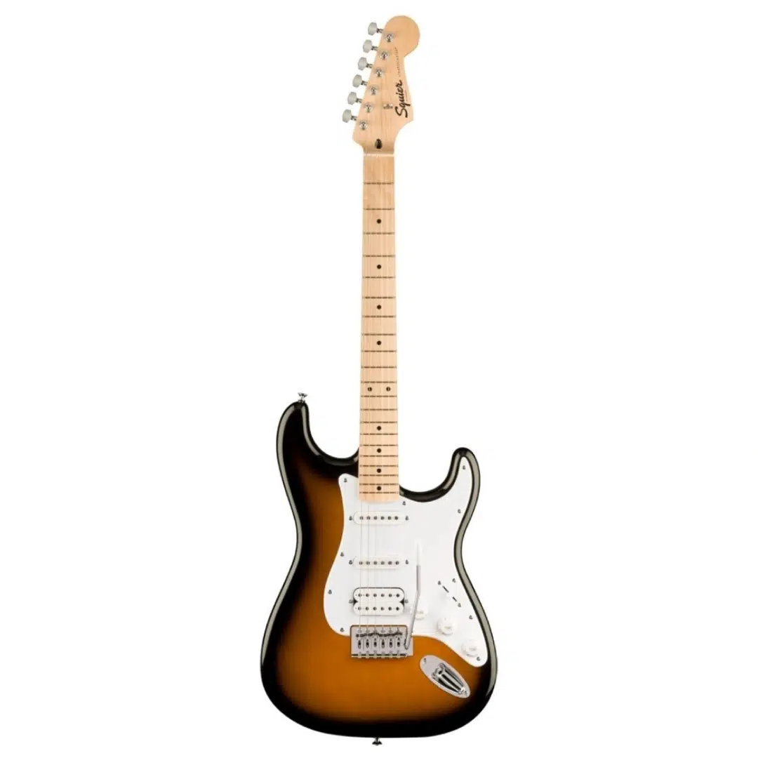 Squier 0373202503 FSR Sonic Stratocaster HSS Akçaağaç Klavye WPG 2 Ton Sunburst Elektro Gitar | HSS Manyetik, Stratocaster Gövde, Sunburst