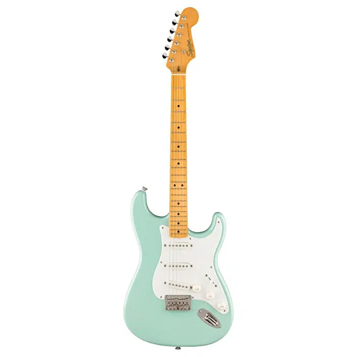 Squier 0374008557 Classic Vibe '50s Stratocaster Hardtail Elektro Gitar (Surf Green) | Sabit Köprü Surf Green Renk ve Akçaağaç Klavye