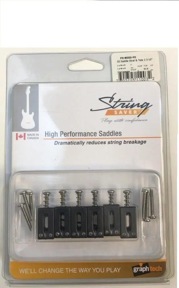 Graph Tech PS-8000-F0 String Saver Alt Eşik Seti (Strat Vintage - 2 3/16" - 6'lı)