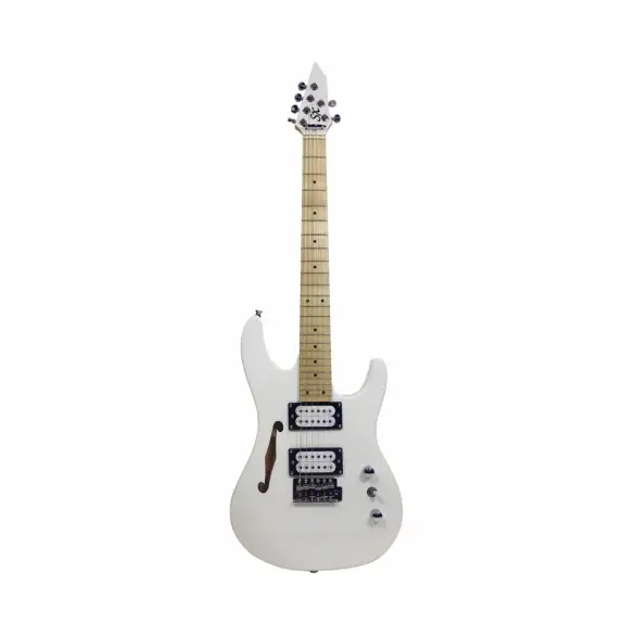 SX Se Electric Hallow Body Mini Elektro Gitar (Beyaz)