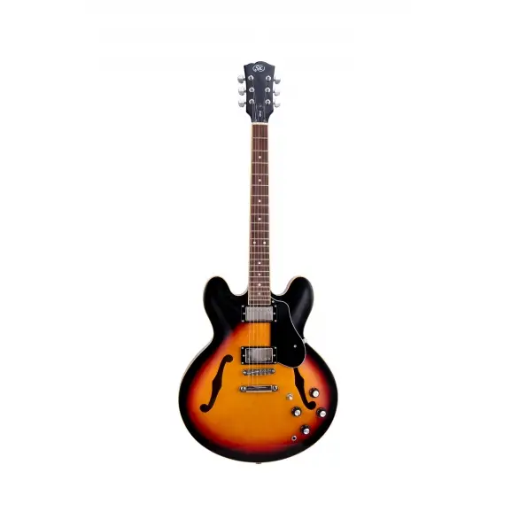 SX SEL6VS Semi Hollow Elektro Gitar (Vintage Sunburst)