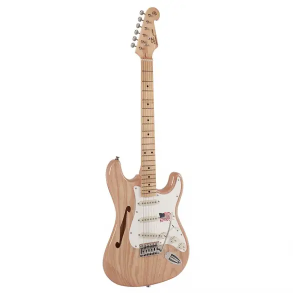 SX SST/ASH/H/NA Hollow Body Elektro Gitar (Natural)