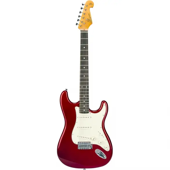 SX Stratocaster Elektro Gitar (Candy Apple Red)