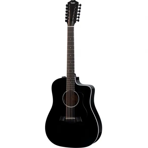 Taylor 250ce Plus 12-Telli Elektro Akustik Gitar (Siyah)