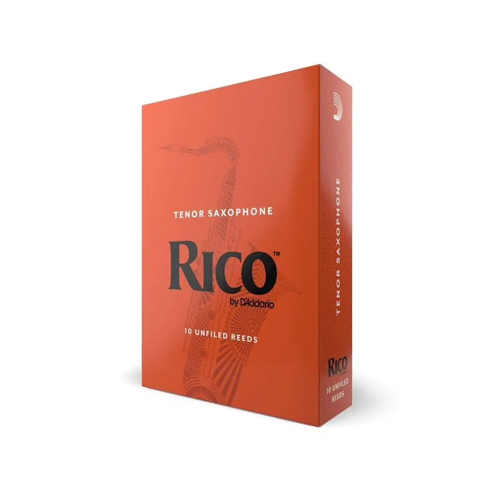 Rico RKA1030 Orange Box Tenor Saksafon Kamışı No: 3.0 (Orta Seviye/Eğitim) - 10'lu Paket | Standart Kesim, Kolay Çalım ve Ekonomik Tercih