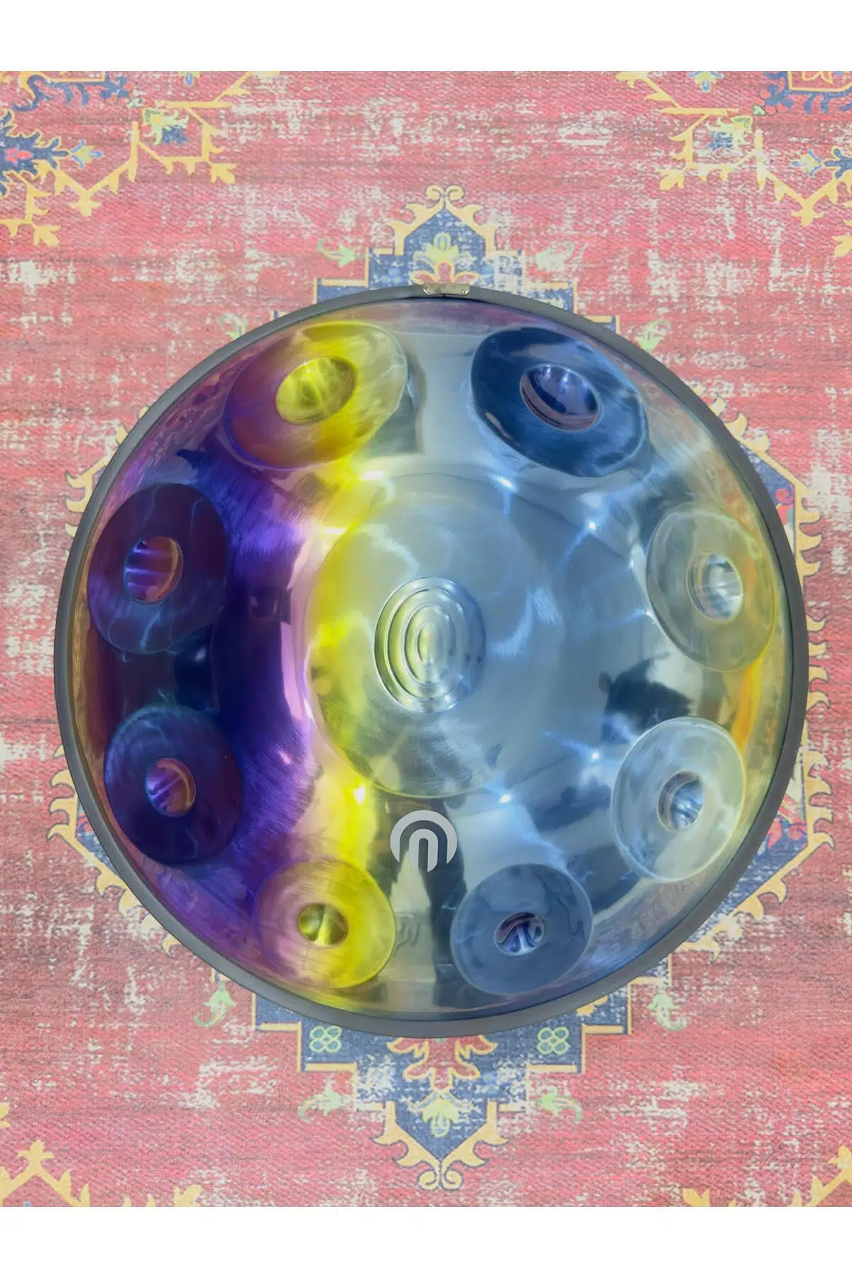 Arsha H24568 titanium Handpan Seti | 9 Nota,Re Minör, Kılıf,Bakım Yağı, Renkli Koruyucu Kuşak