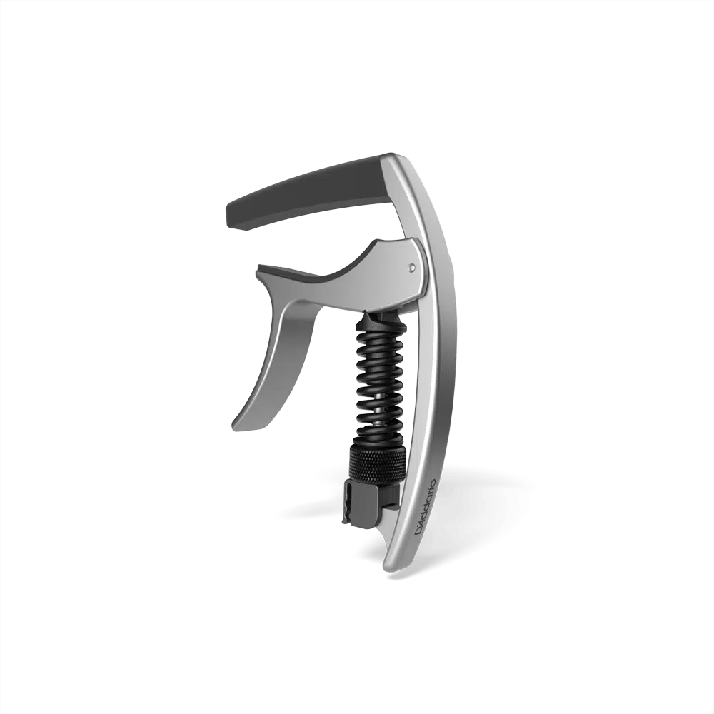 Planet Waves PWCP09S Tri-Action Akustik ve Elektro Gitar Kaposu - Gümüş (Profesyonel) | Tri-Action Teknolojisi ile Eşit Tel Baskısı, Ergonomik Tasarım ve Hafif Alüminyum Gövde