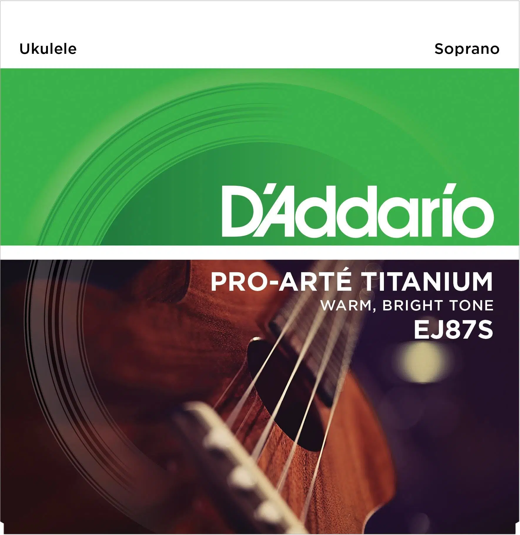 D'Addario EJ87S EJ Serisi Ukulele Tel Seti (Soprano - Titanyum)
