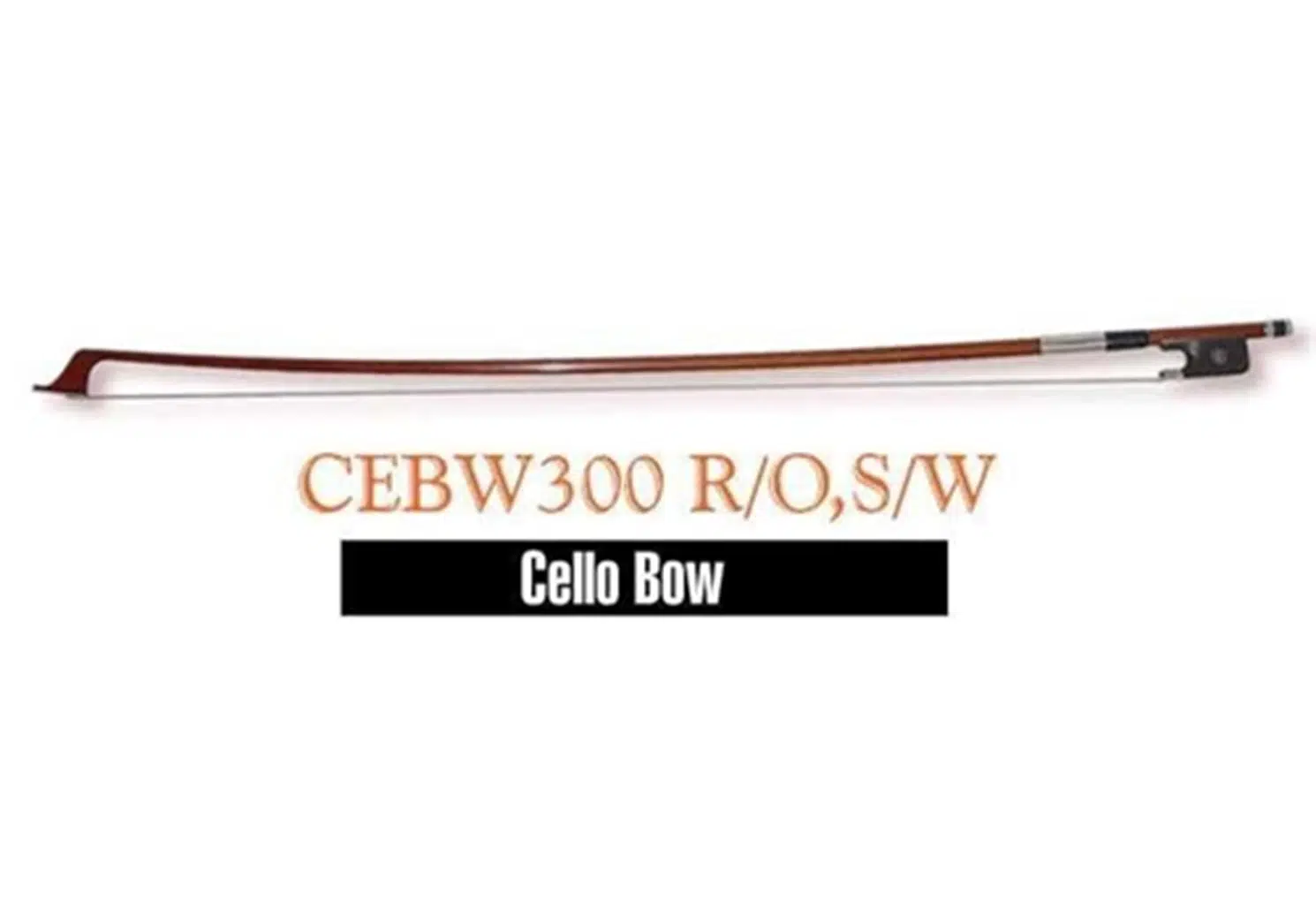 Valencia CEBW300 Çello Yayı 4/4 | Yuvarlak Çubuk - Doğal Kıl - Kaliteli