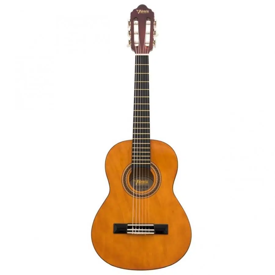 Valencia Vc102t 1/2 Klasik Gitar - Naturel (başlangıç Seviyesi) | Sap Ayar Çeliği (truss Rod), 7-9 Yaş Grubu İçin Standart Ölçü, Geleneksel Doğal Görünüm Ve Net Tonlar